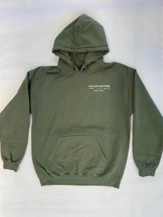 Mullen Motors Green Hoodie